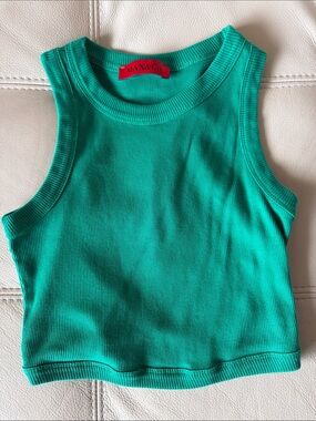 Max & Co. XS Bright Teal Ribbed Tank